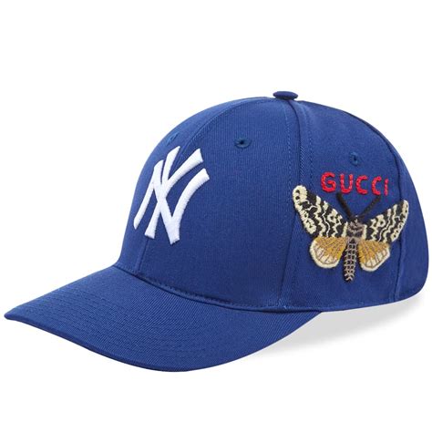 gucci yankee hat blue|Gucci baseball cap price.